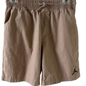 Jordan Jumpman Shorts Khaki Tan Cotton Pull-on Boy's Size L